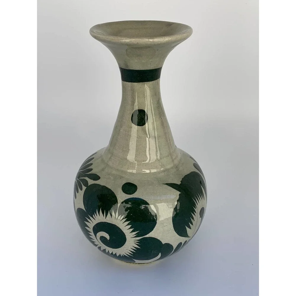 Pottery Vase Made‎ in Mexico Signed 